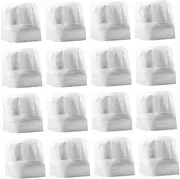 NAMOARLY Child Chef Hat Pack of 20 Disposable Paper Chef Hats for Boys and Girls Parties Baking Hibachi Pizza Fun Icing Design