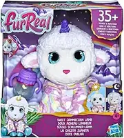 furReal Sweet Jammiecorn Lamb Interactive Plush Toy, Light-Up Toy with 30+ Sounds and Reactions, Lamb Soft Toy, Ages 4 and Up