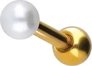 [PIERCINGLINE] Surgical Steel Ear Piercing | Synthetic Pearl | Piercing Jewellery Ear Stud Helix | Choice of Colours and Sizes