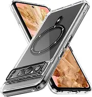 T Tersely for Google Pixel 8 (6.2inch 2023) Crystal Clear Case, Compatible with MagSafe, Scratch-Resistant Back, Magnetic Phone Cover for Pixel 8