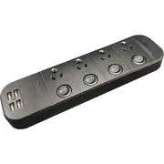 JACKSON PT1814USB3A 4 Outlet Switched Powerboard With USB Charging