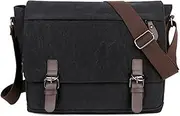 [AIMALL] Korean Style Canvas Crossbody Bag, Fashionable Men's Shoulder Bag, Large Capacity, Fits Laptops, Adjustable Strap