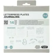 We R Memory Keepers LETTERPRESS PLATES - JOURNALING - 14 pcs