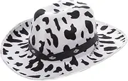 [SHERCHPRY] Western Cowboy Hat Party Hats Hat for Men Cowgirl Outfits for Women White Cowgirl Hat Wide Sun Hat Black Cowgirl Hat Cow Girl Hat Beach Straw Cap Cowgirl Hats Women Mens Hats Felt