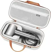 RAIACE Hard Storage Case Compatible with dyson Hair Dryer, Travel Carrying Bag. (for sale is case only). - Gray(Gray Lining)