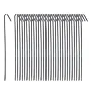 30 Pack Tent Stakes Metal Garden Edging Fence Hooks Pegs Stakes Made USA 9" Long