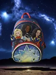 Loungefly The Marvels Symbol Glow Mini Backpack - NWT