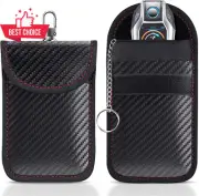 Faraday Pouch Car Key Signal Blocker 2 Pack RFID Blocking Bag Anti Theft Securit