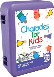 Pressman Charades for Kids Snap Box - The 'No Reading Required' Family Game in A