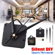 Silent Quartz Movement Wall Clock Motor Mechanism Long Pointer Repair Kit AU