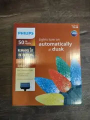 Philips 50 LED Solar C6 Outdoor String Lights Multi-Colored