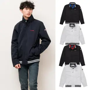 【Tommy Hilfiger】男版 收納連帽 棒球款 立領LOGO 風衣外套 外套 防風 美國(秋冬新品)