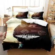 v2270 Bed Sheets Top Gun Maverick Bedding Set,Duvet Cover Comforter Bed Set Quilt Cover Pillowcase,King Queen Twin Size Boys Girls Adult 3-Piece Beddi