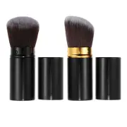 2 Pcs Makeup Brush Kit Eye Smudge Brush Eye Defining Brush Highlight Brush Black
