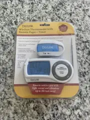 Taylor Wireless Thermometer 1479 with Remote Pager & Timer.