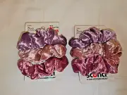 Scunci Scrunchies 2 Packs 6 Scrunchies Multi Color Velvet Super Soft New