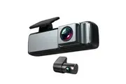 Elinz Dual Lens No Screen 1080P Dash Cam 720P Rear Camera WiFi App Control Supercapacitor Compact Discreet Car DVR