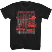 Back to The Future Car Blueprints Men's T Shirt