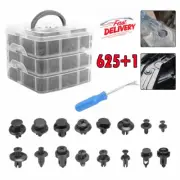 625pc Plastic Rivets Fastener Car Fender Bumper Door Push Clip Pin Remover Tool (for: Fiat)
