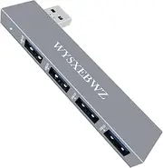 USB Hub 4 in 1 USB Splitter USB Expander (1 * 3.0 Hub, 3 * 2.0 Hub) for Laptop Windows PC Mac Printer Flash Drive Mobile HDD Notebook Computer