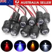 10PCS 10mm LED Prewired Light Emitting Diode LED Single Colour DC12V