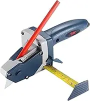 EZONEDEAL Gypsum Board Cutting Tool, All-in-one Hand Tool with Measuring Tape & Utility Cutter, Woodworking Panel Cutter Board Cutting Tool Kit Includes 1 Gypsum Board Cutter, 1 Pencil
