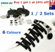 Lazy No Tie 1 Pair Set Elastic Shoe Laces Shoelaces Child Man Woman Kids Sneaker