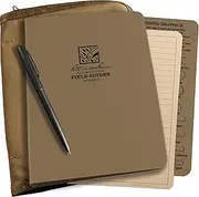 Rite in the Rain Weatherproof Binder Kit: Tan CORDURA® Cover, Binder, 50 Sheets Universal Loose Leaf, Weatherproof Pen (No. 9200T-KIT)