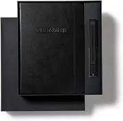 LEUCHTTURM1917 Bullet Journal Stealth Collector's Set - All Black Official BuJo Notebook, Drehgriffel Pen, and Pen Loop