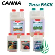 CANNA Hydroponics Nutrient Terra Vega Flores Rhizotonic PK1314 Zym Additives Kit