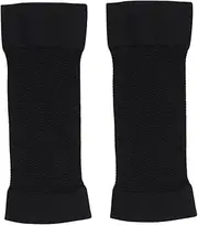 HAMPPLIES 2Pairs Elastic Compression Arm Sleeves Slimming Arm Shaper for Women Calf Shaper Sleeve with Skin Color Design Circulation and Reduce Muscle Fatigue for Fitness Activities