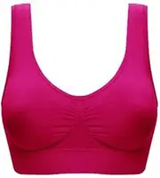 [Generic] Maternity Bra Padded Plus Bra Women Cup Color Sports Bra Large Full Tops Size Bra Pack for Women