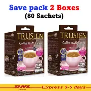 2X 80 Sachets Truslen Instant Coffee Plus Collagen Sugar Free Diet Slimming Fat