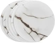 salt&pepper Marble Side Plates - Set of 6 - White - Side Entree Plates
