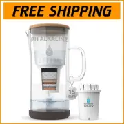 pH Restore Glass Alkaline Water Pitcher - 3.5L Multi-Stage Filtration System