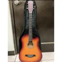 在飛比找蝦皮購物優惠-新手吉他 美國Dulcette 38吋民謠吉他 贈基本配備大