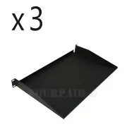 3 Pack - Cantilever Relay Rack Mount Steel Server Monitor Shelf 19" 1U 10" Deep