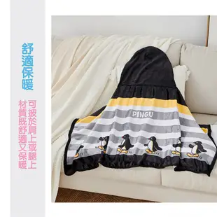 【正版授權商品】企鵝家族 保暖包巾 新生兒包巾 寶寶包巾 包巾 包毯 棉被 嬰兒被 棉被 浴袍 (7.5折)