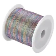 328FT 3 Strands Fiber Braided DIY Beading Thread Wire Line Pink Yellow Blue