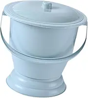 Spit with Lid Pot Portable Toilet Toilet in Bedroom Pot for Adult Children Traveling Elderly to The, Blue
