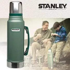 【美國 STANLEY】雙層304不鏽鋼隔熱真空保溫瓶1.0L.1000cc水壺BPA-free_01254