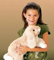 Folkmanis Floppy Bunny Rabbit Full Bodied Puppet 17 inches 2838 NEW w/Tags