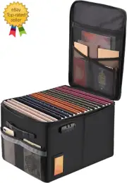 Fireproof File Cabinet with Lock, Fireproof Document Organizer Collapsible File