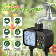 2-Outlet Water Timer Automatic Timed Irrigation System Greenhouse Sprinkler Tool