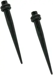 [BodyJewelryOnline] Pair of Anodized Titanium Plated Steel Taper 8 Gauge