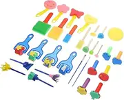 Supple Sponge Brush Set Boys and Girls Drawing Sponge Safe Easy to Clean Educational Art Craft Tools for Group Projects