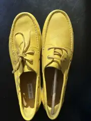 Yellow leather Steve Madden deck shoes / boat shoes - NEW