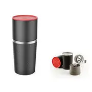KC-PCM18 Portable All-in-One Pour Over Coffee Maker Large Capacity Outdoor Travel Coffee Maker 13344 RED