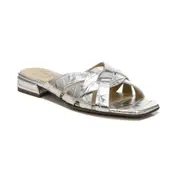 Ashford Slide Sandal - Silver Croc