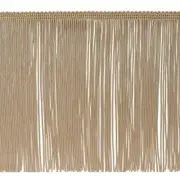 Trims by the Yard 6" Chainette Fringe Trim | Beige | (5 yard cut)